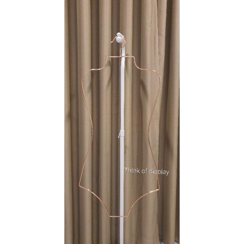 ไม้แขวนชุดว่ายน้ำ ลวดเหล็กสีทอง สีโรสโกลด์ สีเงิน แพ็คละ 1ชิ้น และแพ็คละ 5 ชิ้น - thumbnail 3