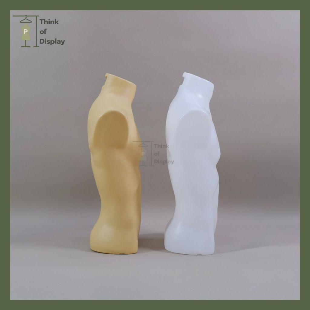 หุ่นพลาสติกชายโชว์เสื้อ หุ่นตั้งโต๊ะ หุ่นครึ่งท่อนชาย หุ่นชายครึ่งตัว หุ่นพลาสติกอย่างดี - thumbnail 4