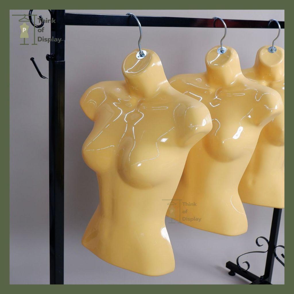 หุ่นแขวนพลาสติกหญิง หุ่นซีก หุ่นหญิงแบบแขวน ตัวยาว/ตัวสั้น3ส่วน 1 ตัว - thumbnail 8