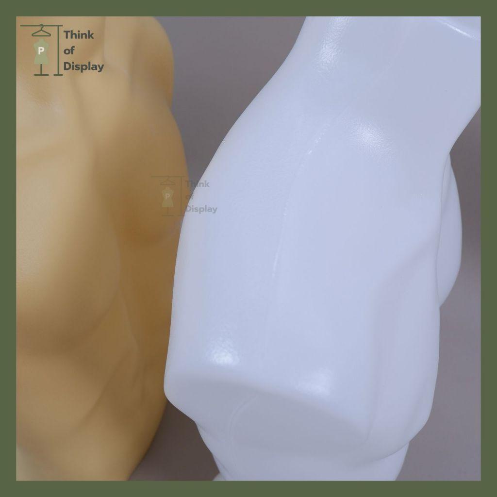 หุ่นพลาสติกชายโชว์เสื้อ หุ่นตั้งโต๊ะ หุ่นครึ่งท่อนชาย หุ่นชายครึ่งตัว หุ่นพลาสติกอย่างดี - thumbnail 8