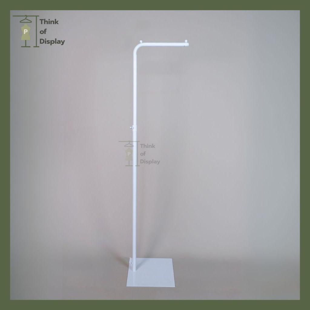 ราวแขวนเสื้อสีทอง เสาเดี่ยว รุ่น แขน L1 และ แขน L2 สีขาว/ดำ/ทอง - thumbnail 4