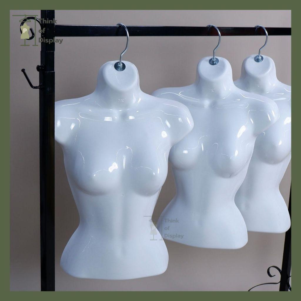 หุ่นแขวนพลาสติกหญิง หุ่นซีก หุ่นหญิงแบบแขวน ตัวยาว/ตัวสั้น3ส่วน 1 ตัว - thumbnail 9