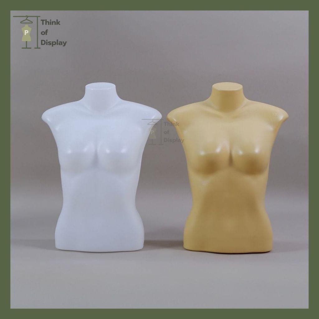 หุ่นโชว์เสื้อผ้าหญิงตั้งโต๊ะ หุ่นหญิงวางชั้น หุ่นหญิงครึ่งตัว