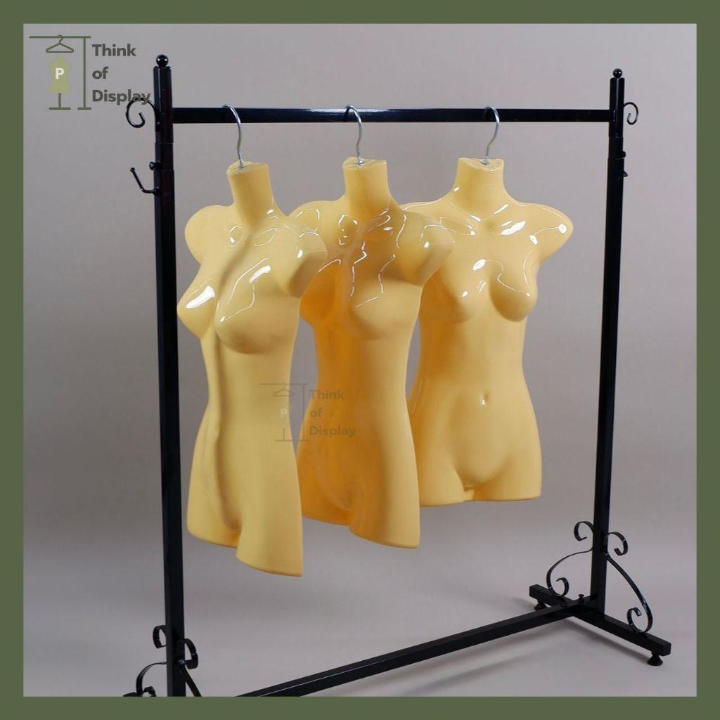 หุ่นแขวนพลาสติกหญิง หุ่นซีก หุ่นหญิงแบบแขวน ตัวยาว/ตัวสั้น3ส่วน 1 ตัว - thumbnail 4