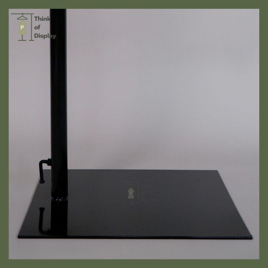 ราวแขวนเสื้อสีทอง เสาเดี่ยว รุ่น แขน L1 และ แขน L2 สีขาว/ดำ/ทอง - thumbnail 6