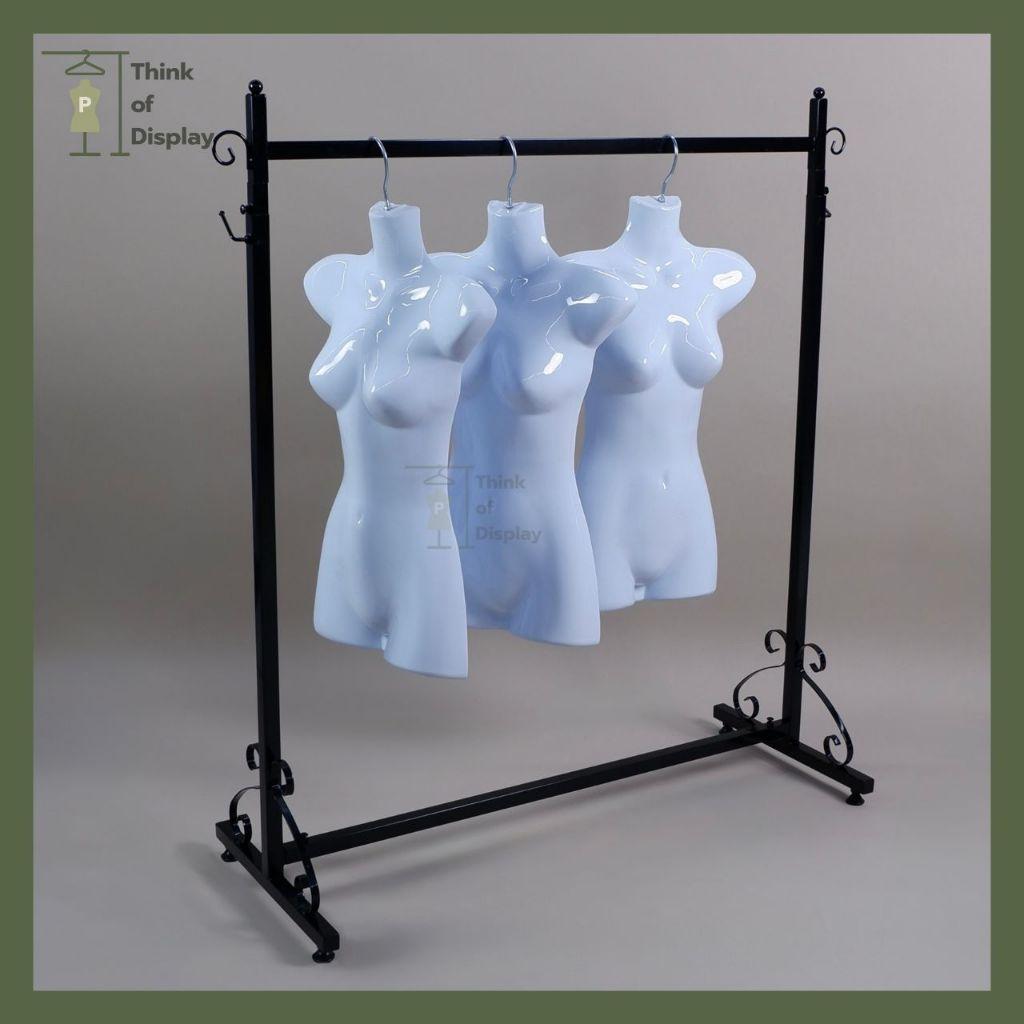 หุ่นแขวนพลาสติกหญิง หุ่นซีก หุ่นหญิงแบบแขวน ตัวยาว/ตัวสั้น3ส่วน 1 ตัว - thumbnail 5