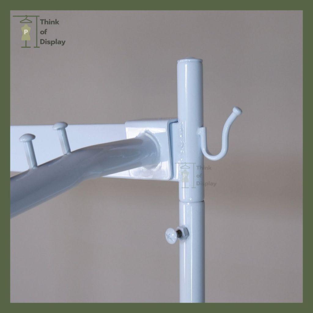 ราวแขวนเสื้อ ราวโชว์เสื้อ 2 แขน 2 ชั้น มีแขนเกี่ยวให้ 4 อัน - thumbnail 6