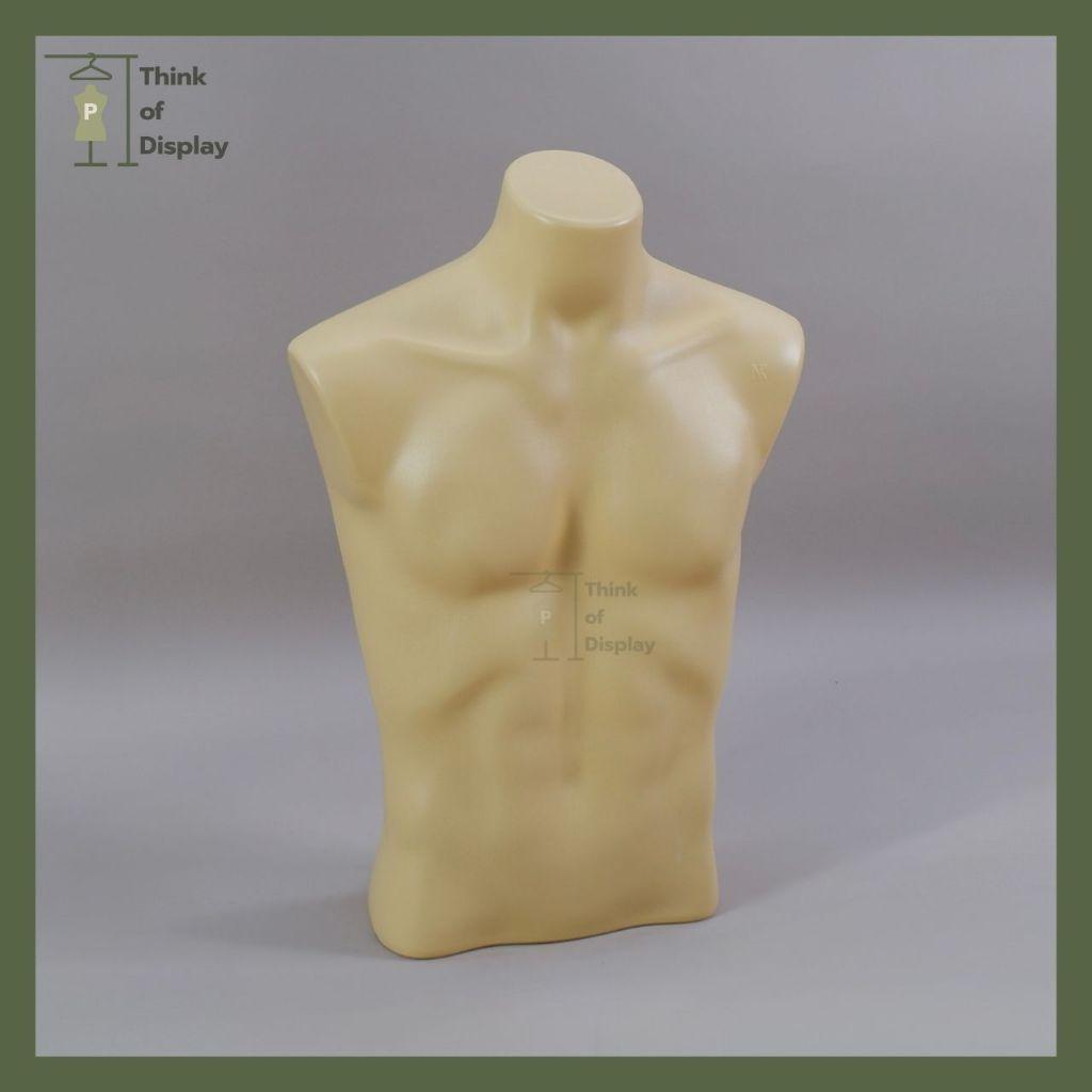 หุ่นพลาสติกชายโชว์เสื้อ หุ่นตั้งโต๊ะ หุ่นครึ่งท่อนชาย หุ่นชายครึ่งตัว หุ่นพลาสติกอย่างดี - thumbnail 5
