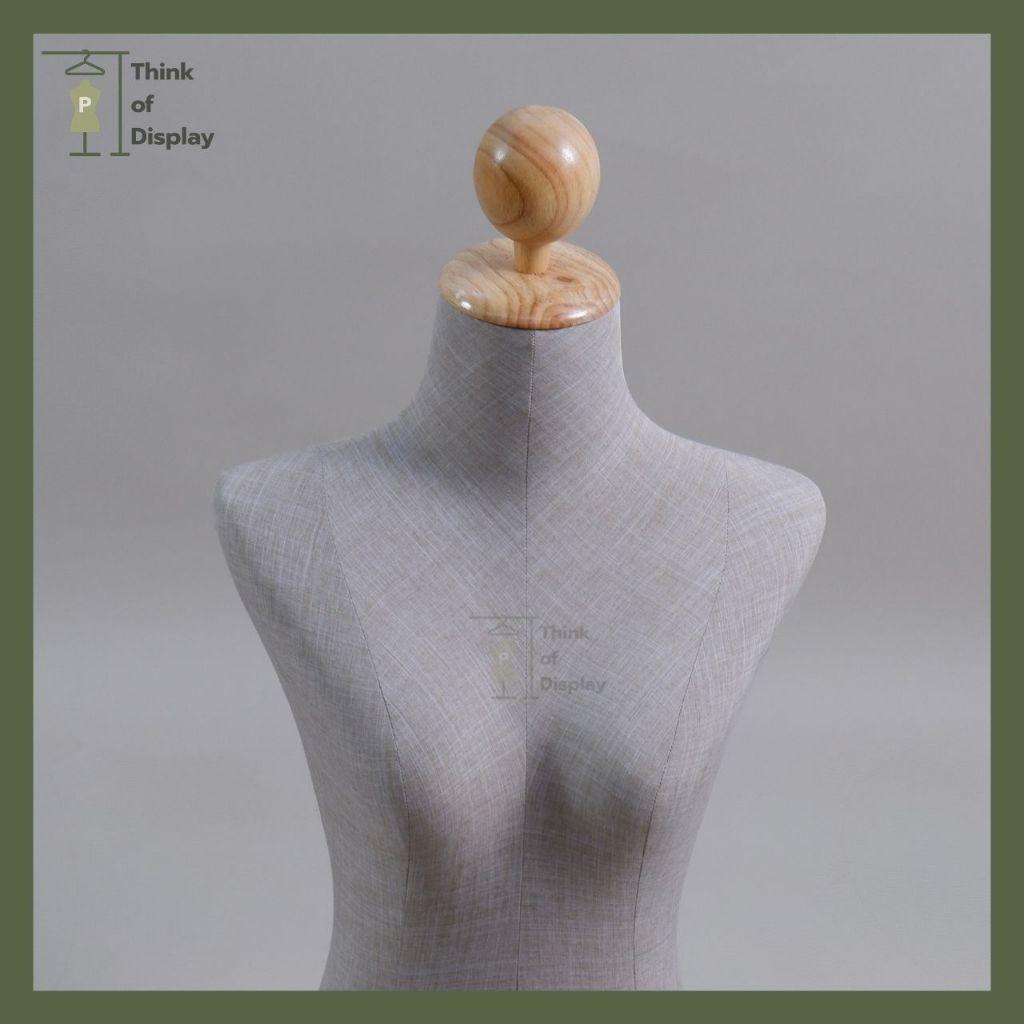 หุ่นโชว์เสื้อผ้าขาไม้ ชาย/หญิง หุ่นเดรฟผ้าขาไม้ - thumbnail 5