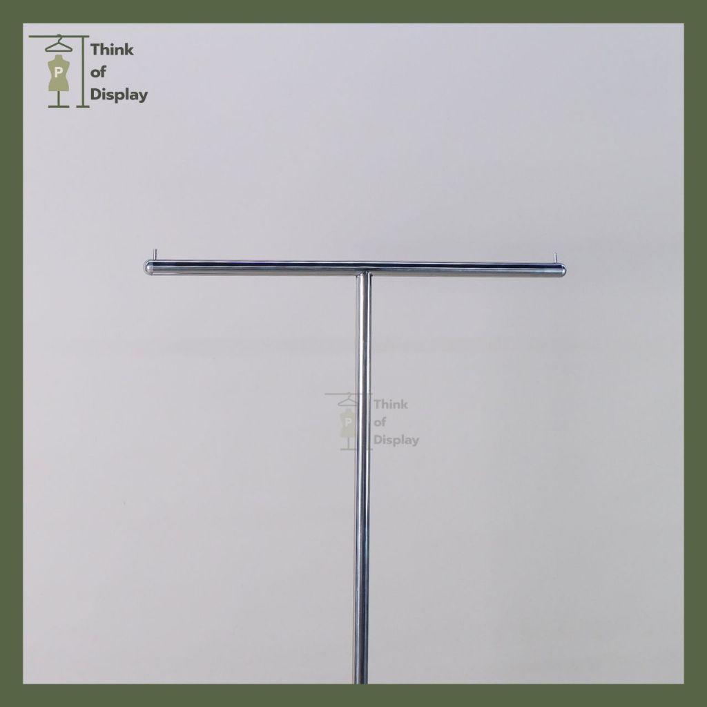 ราวสแตนเลสเสาเดี่ยว มี 4 รูปแบบ ราวสแตนเลสเงินเงา - thumbnail 9