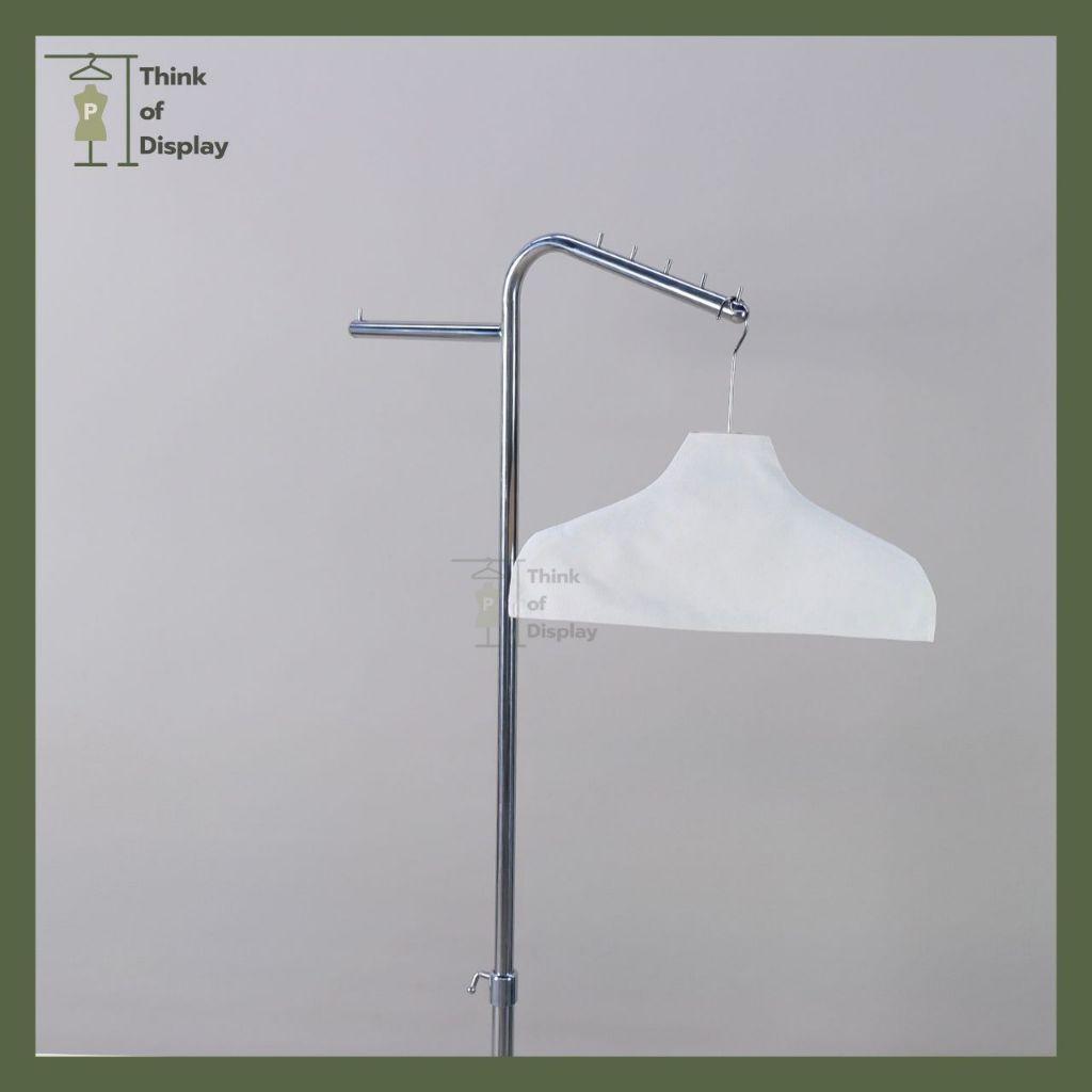 ราวสแตนเลสเสาเดี่ยว มี 4 รูปแบบ ราวสแตนเลสเงินเงา - thumbnail 7